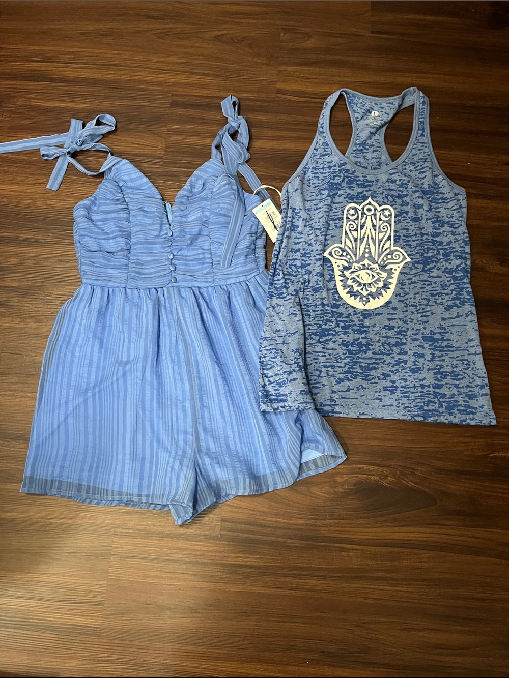 NWT & NWOT Lulu’s Romper  &Hamsa Tank